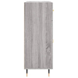 Sonoma graues Sideboard 69,5 x 34 x 90 cm, Holzwerkstoff