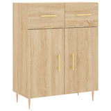 Sonoma oak sideboard 69.5x34x90 cm engineered wood