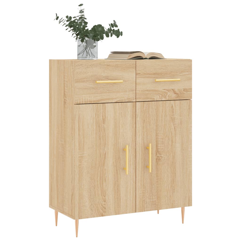 Sonoma oak sideboard 69.5x34x90 cm engineered wood