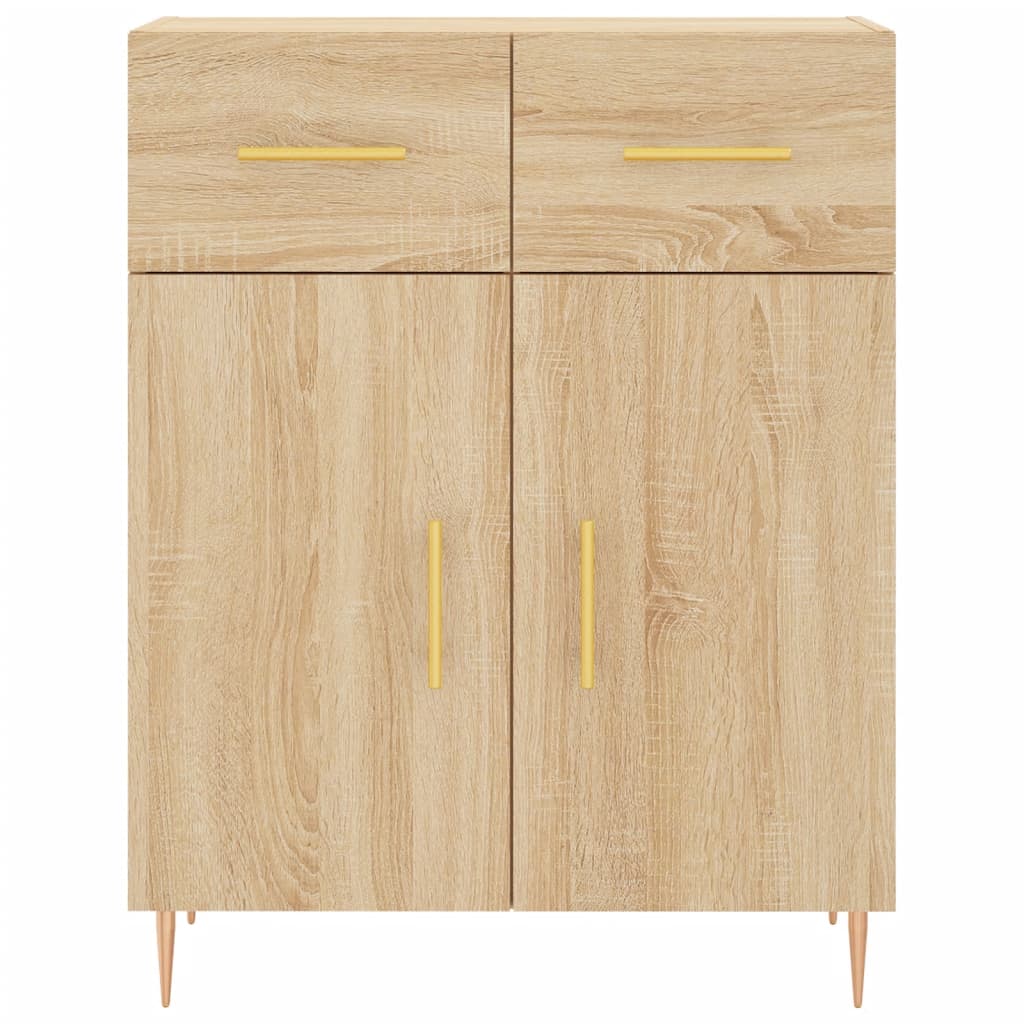 Sonoma oak sideboard 69.5x34x90 cm engineered wood