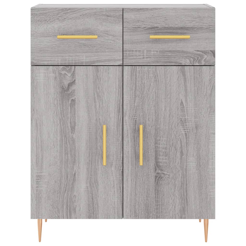 Buffet sonoma gris 69,5x34x90 cm bois d'ingénierie