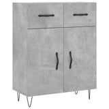 Concrete gray sideboard 69.5x34x90 cm engineered wood