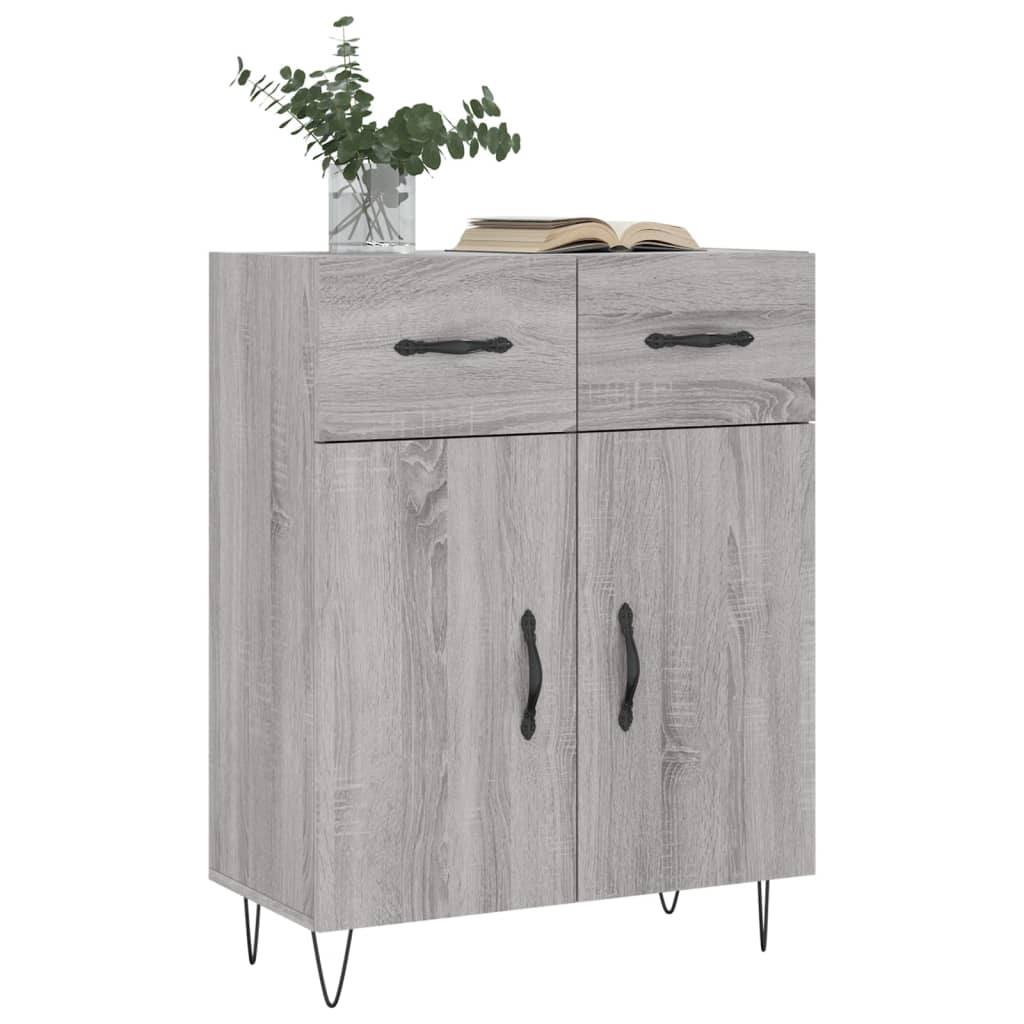 Buffet sonoma gris 69,5x34x90 cm bois d'ingénierie