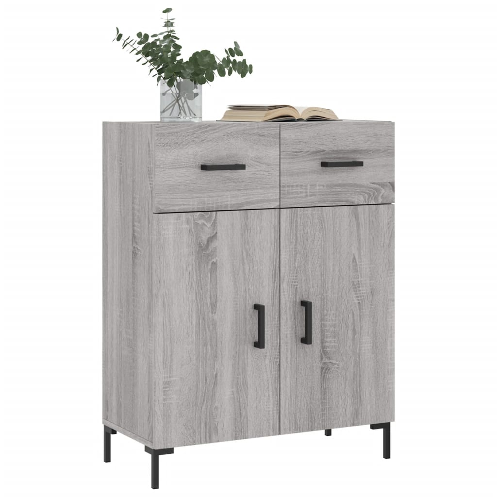 Buffet sonoma gris 69,5x34x90 cm bois d'ingénierie