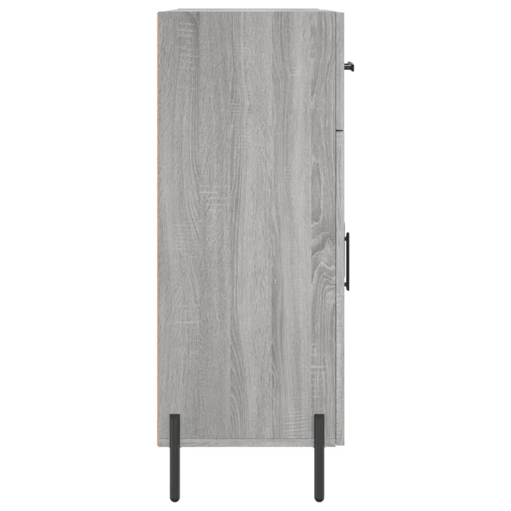 Sonoma graues Sideboard 69,5 x 34 x 90 cm, Holzwerkstoff