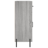 Sonoma graues Sideboard 69,5 x 34 x 90 cm, Holzwerkstoff