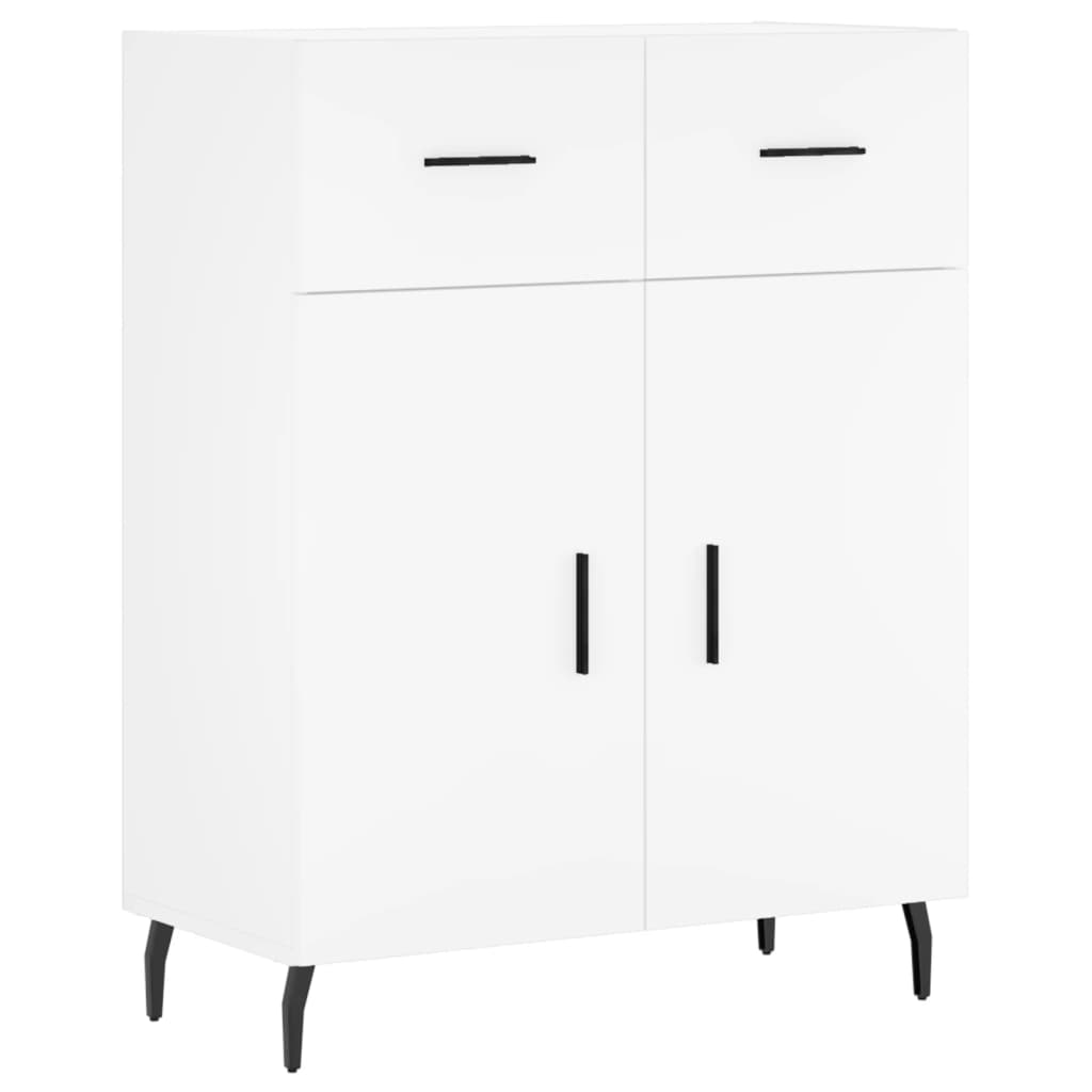 Buffet blanc 69,5x34x90 cm bois d'ingénierie