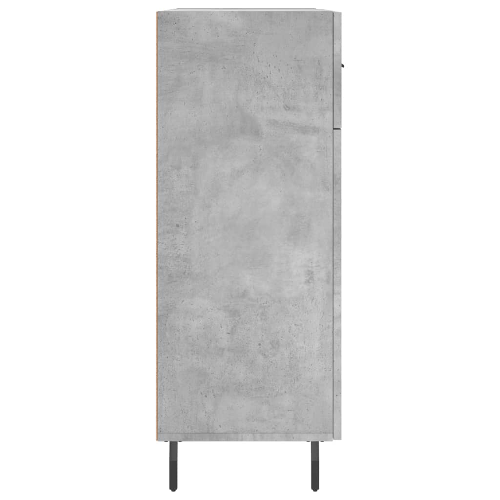 Concrete gray sideboard 69.5x34x90 cm engineered wood