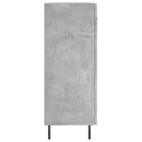 Concrete gray sideboard 69.5x34x90 cm engineered wood