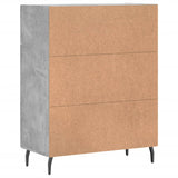 Concrete gray sideboard 69.5x34x90 cm engineered wood