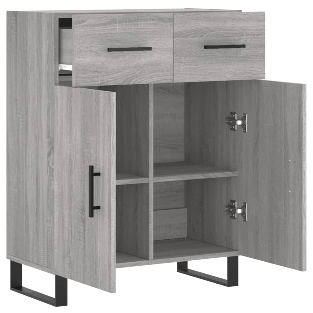 Buffet sonoma gris 69,5x34x90 cm bois d'ingénierie