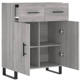 Buffet sonoma gris 69,5x34x90 cm bois d'ingénierie