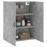 Betongrauer Wandschrank 69,5x34x90 cm