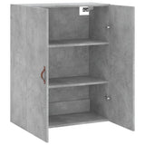 Armoire murale gris béton 69,5x34x90 cm