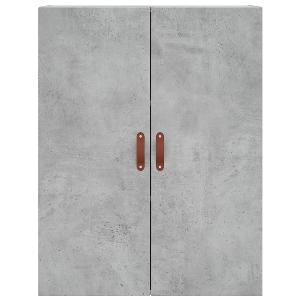 Betongrauer Wandschrank 69,5x34x90 cm