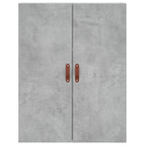 Betongrauer Wandschrank 69,5x34x90 cm