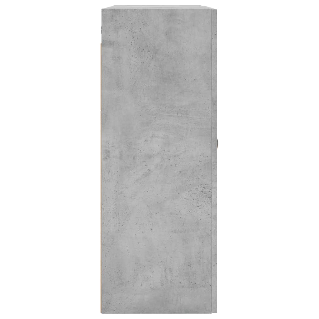 Betongrauer Wandschrank 69,5x34x90 cm