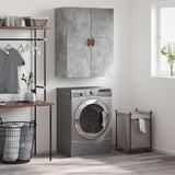 Concrete grey wall cabinet 69.5x34x90 cm