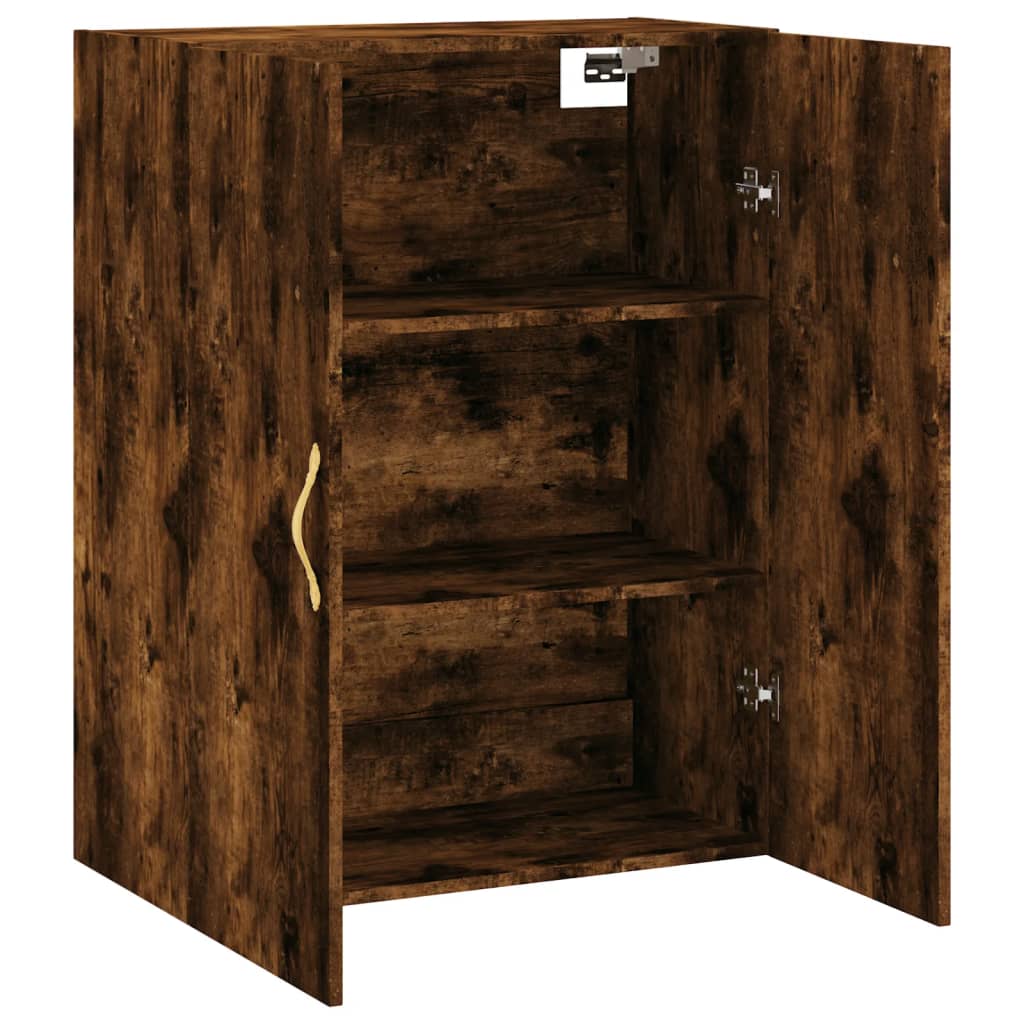 Wandschrank aus geräucherter Eiche, 69,5 x 34 x 90 cm