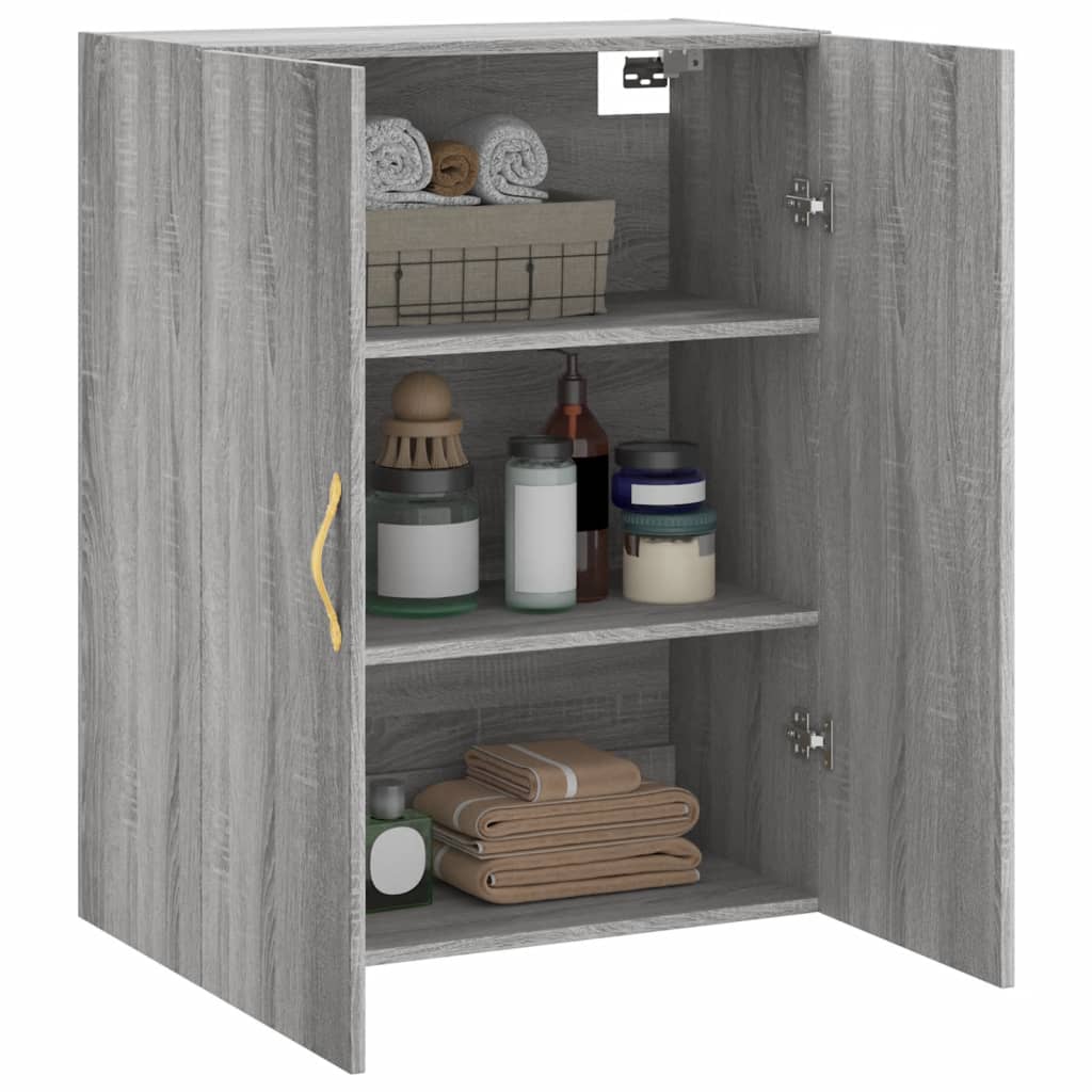 Armoire murale sonoma gris 69,5x34x90 cm