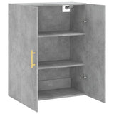 Betongrauer Wandschrank 69,5x34x90 cm