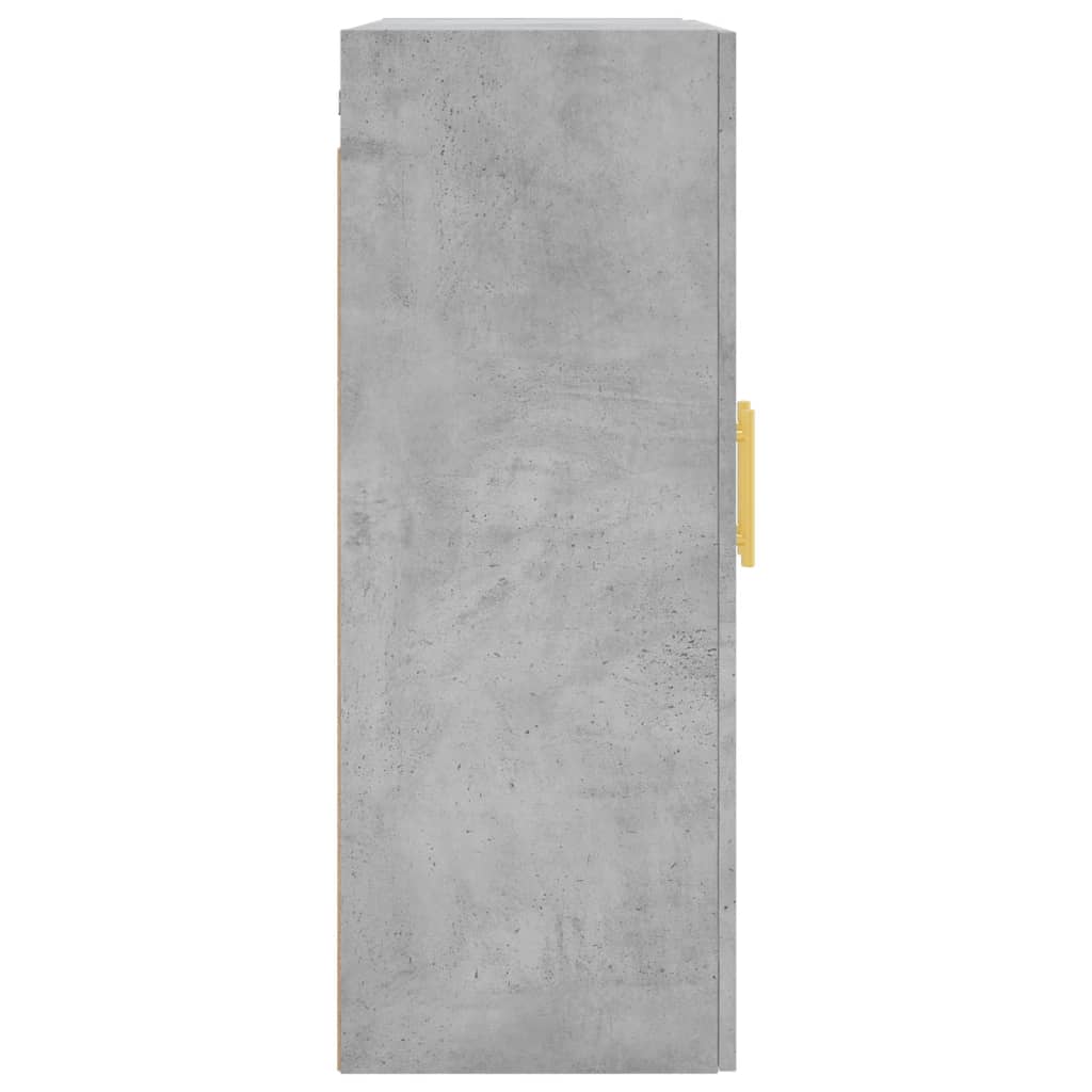 Betongrauer Wandschrank 69,5x34x90 cm