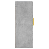 Armoire murale gris béton 69,5x34x90 cm