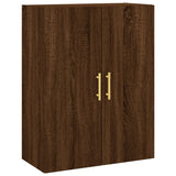 Armoire murale chêne marron 69,5x34x90 cm