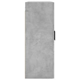 Armoire murale gris béton 69,5x34x90 cm