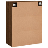 Wandschrank aus brauner Eiche, 69,5 x 34 x 90 cm