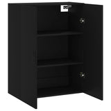 Black wall cabinet 69.5x34x90 cm