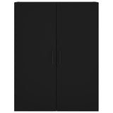 Armoire murale noir 69,5x34x90 cm