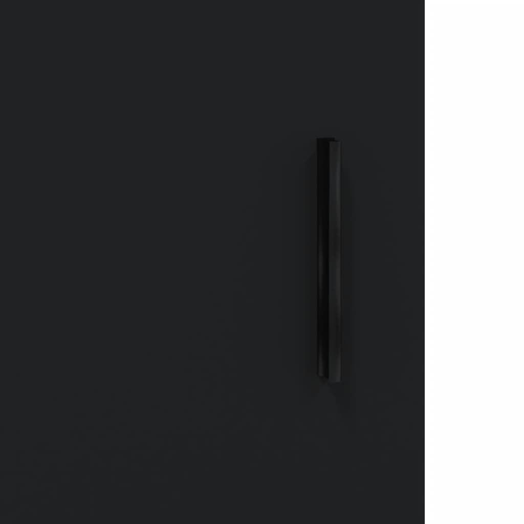 Black wall cabinet 69.5x34x90 cm