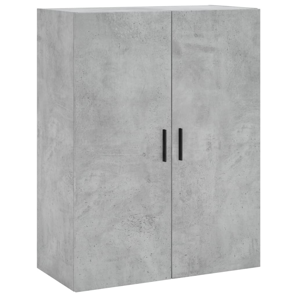 Betongrauer Wandschrank 69,5x34x90 cm