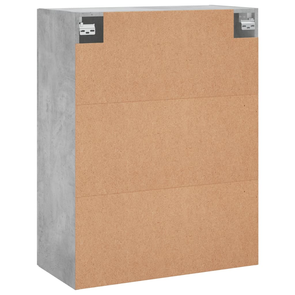 Betongrauer Wandschrank 69,5x34x90 cm