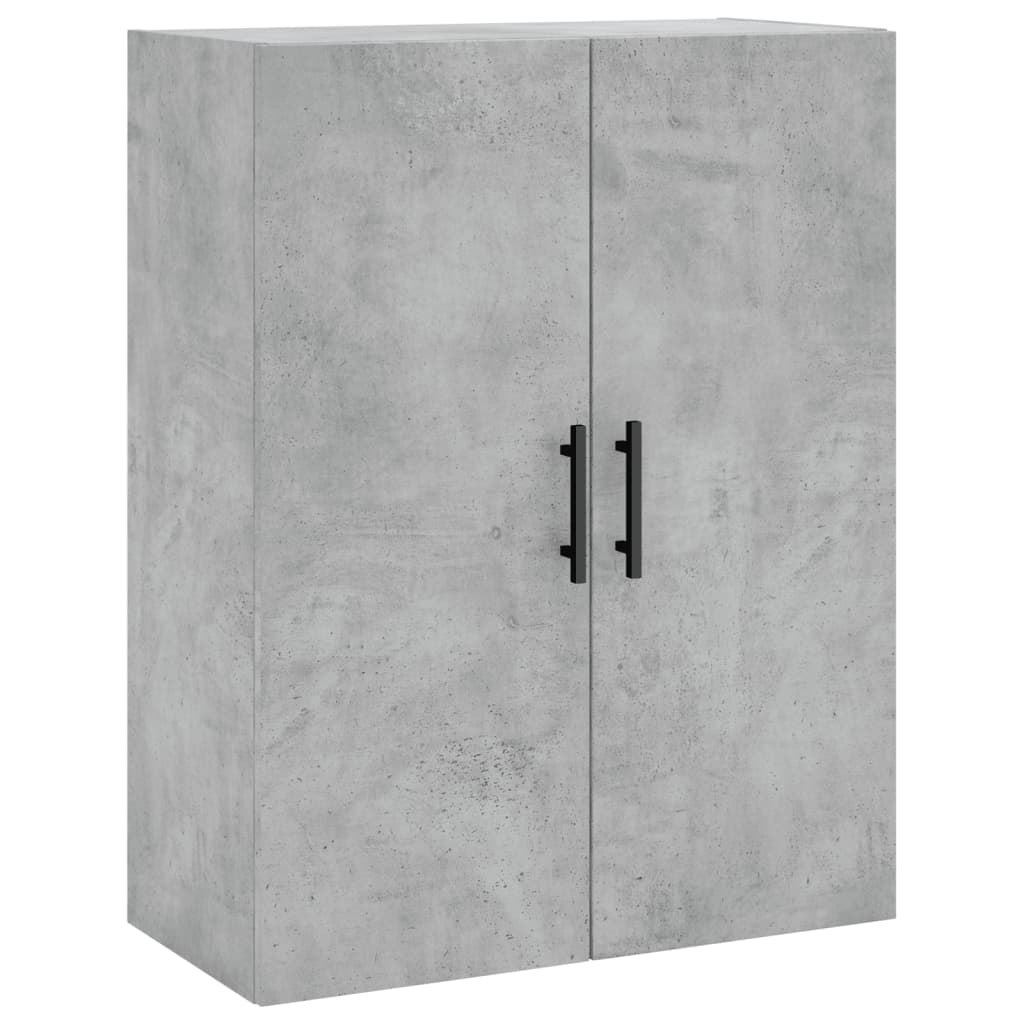 Betongrauer Wandschrank 69,5x34x90 cm