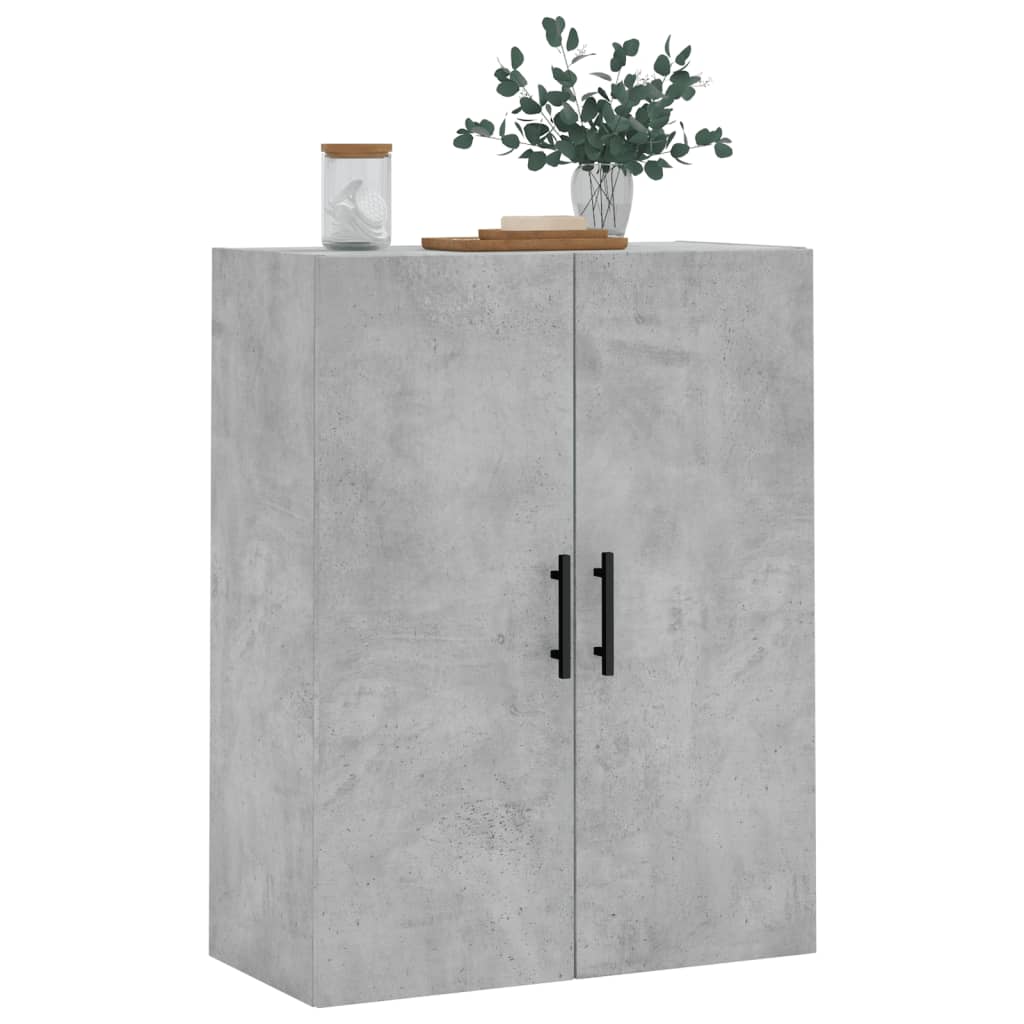 Armoire murale gris béton 69,5x34x90 cm