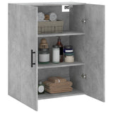 Betongrauer Wandschrank 69,5x34x90 cm