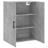 Betongrauer Wandschrank 69,5x34x90 cm