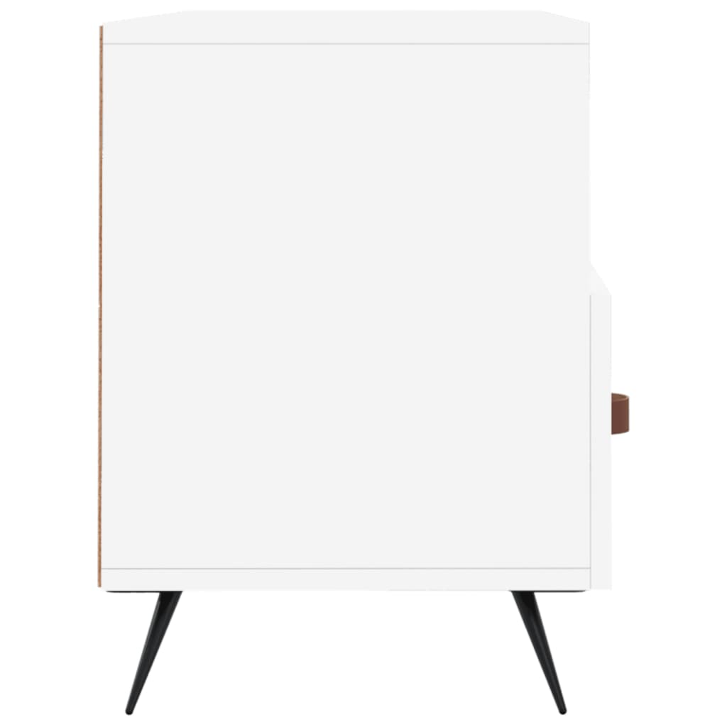 Meuble TV blanc 102x36x50 cm bois d'ingénierie