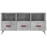 Concrete gray TV cabinet 102x36x50 cm engineered wood