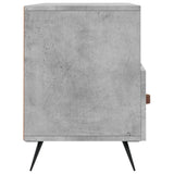 Meuble TV gris béton 102x36x50 cm bois d'ingénierie