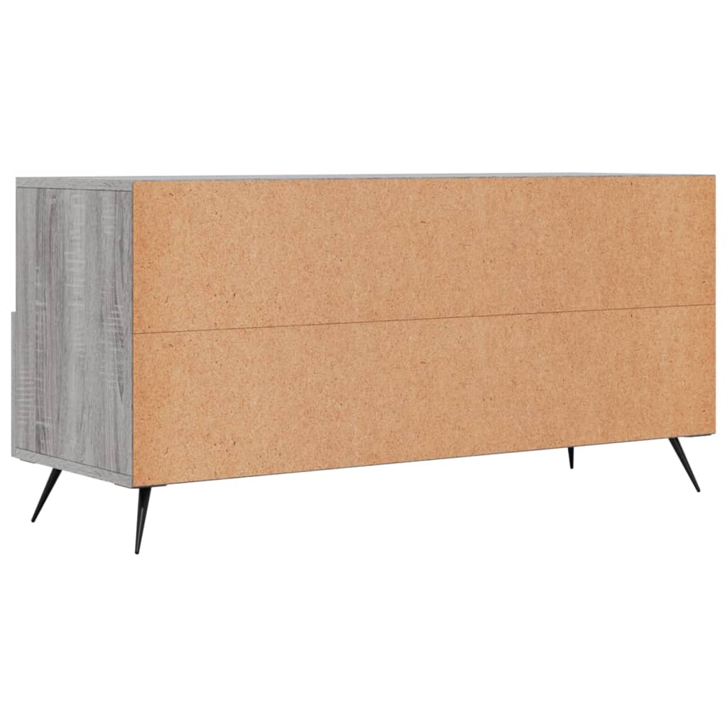 Meuble TV sonoma gris 102x36x50 cm bois d'ingénierie