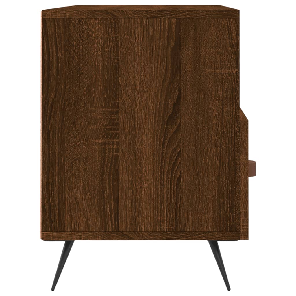 Meuble TV chêne marron 102x36x50 cm bois d'ingénierie