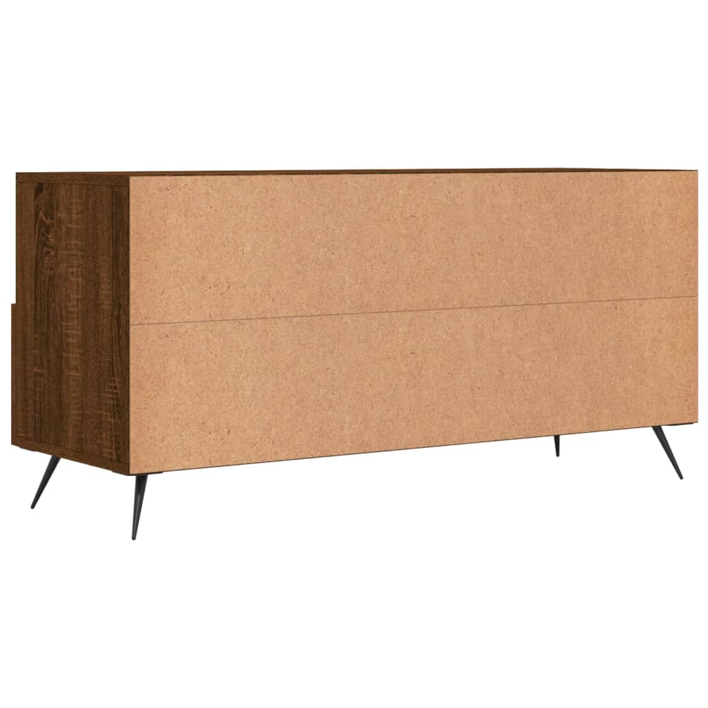 Meuble TV chêne marron 102x36x50 cm bois d'ingénierie