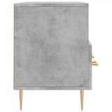 Meuble TV gris béton 102x36x50 cm bois d'ingénierie