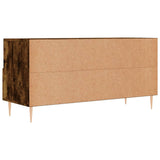 Meuble TV chêne fumé 102x36x50 cm bois d'ingénierie