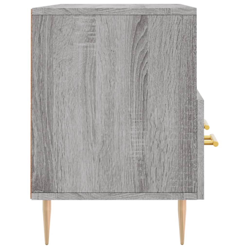 Meuble TV sonoma gris 102x36x50 cm bois d'ingénierie