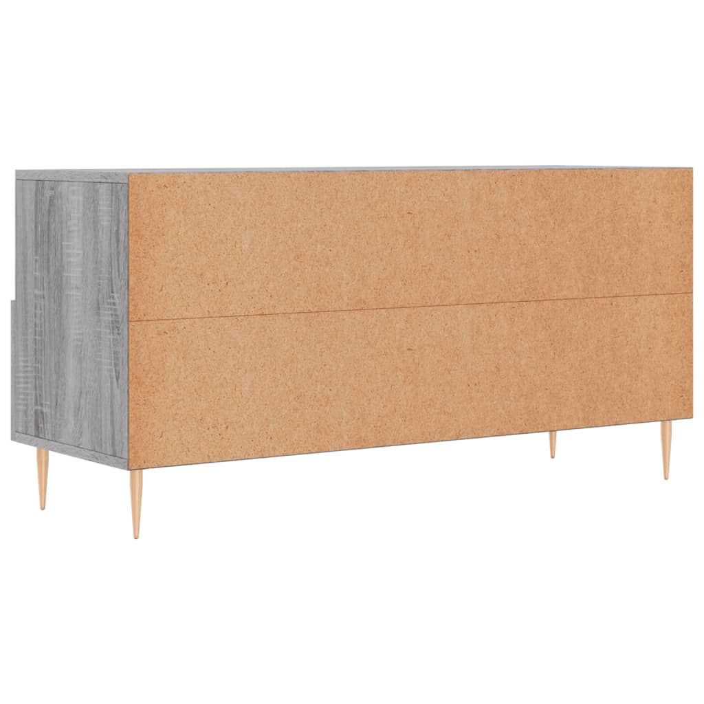 Meuble TV sonoma gris 102x36x50 cm bois d'ingénierie