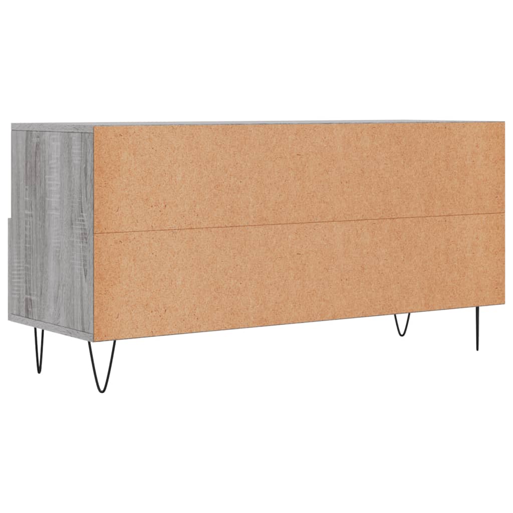 Meuble TV sonoma gris 102x36x50 cm bois d'ingénierie